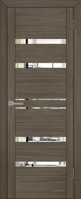 Двери экошпон UniLine 30030 Зеркало Велюр графит