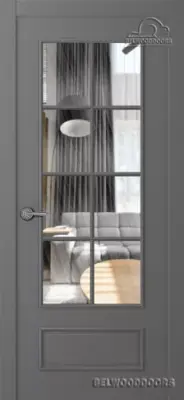 Ламира 5 со стеклом Эмаль графит