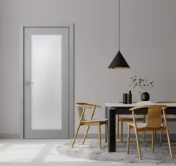 Стелла 1 со стеклом Эмаль светло-серый