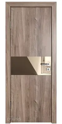 501 Орех седой светлый/зеркало Бронза