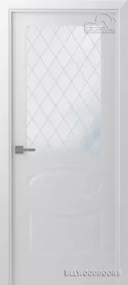 Элина со стеклом Эмаль белый