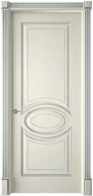Двери эмаль Верона 4 Эмаль слоновая кость