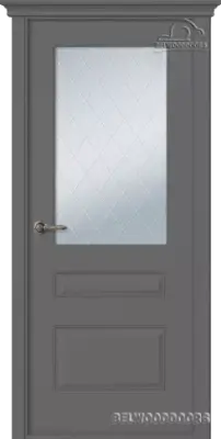 Роялти со стеклом Эмаль графит