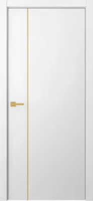 Avesta 1V Молдинг Золото глухая Эмаль белый