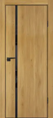 P-22 кромка ABS черная c 4-х ст. Дуб золотистый