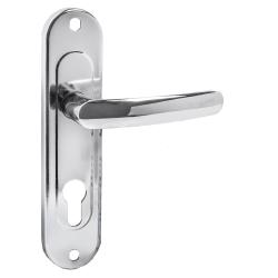 Ручка дверная Zenit (Зенит) на планке РФ1-70.02 хром