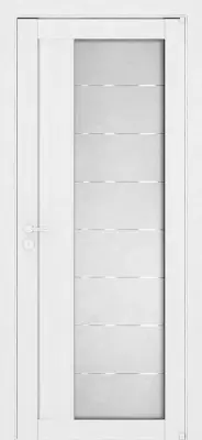 Двери экошпон LIGHT 2112 Белый велюр