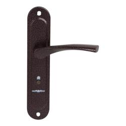 Ручка дверная Zenit (Зенит) на планке РФ2-77.01 (для замков 10.11,30.11), медь