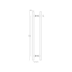 Ручка-скоба Fuaro (Фуаро) PULL.PH25/825.22 INOX 304 (PH-22-25/825-INOX)
