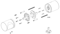 Ручка Armadillo (Армадилло) раздельная K.ART52.SYMMETRY MWSC-33 итальянский тисненый