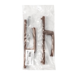 Ручка Punto (Пунто) на планке HANDLE.85.25.67-75 RAL 8017 коричневый