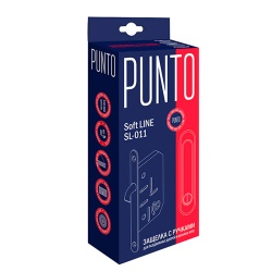 Защелка Punto (Пунто) с ручками для раздвижных дверей SH.SL152.KIT011-BK (Soft LINE SL-011) СP-8 хром